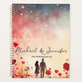 Heiratsplaner 'Hearts and Roses' Planer (Vorderseite)