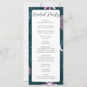 Heiratsprogramm für Schwarz und Rosa (Rückseite)