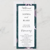 Heiratsprogramm für Schwarz und Rosa (Vorderseite)