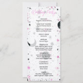 Heiratsprogramm für Schwarz und Rosa (Rückseite)