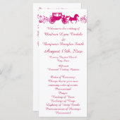 Heiratsprogramme für heiße Rosa Pferde und Beförde Programm (Vorne/Hinten)