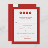 Heiratsreaktion Einladungspostkarte (Vorne/Hinten)