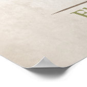 Heiratsschild - rustikal poster (Ecke)