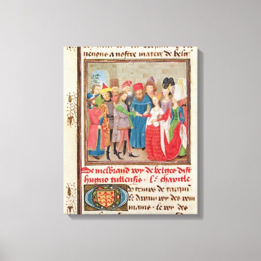 Heiratsszene Leinwanddruck (Vorderseite)