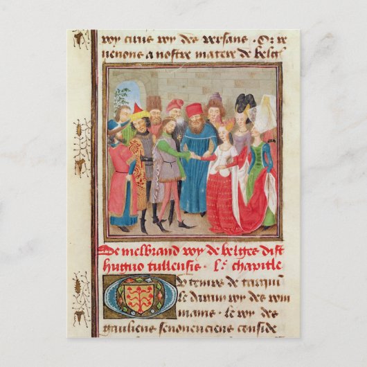 Heiratsszene Postkarte (Vorderseite)