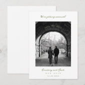 Heiratstermin Olive Save The Date (Vorne/Hinten)