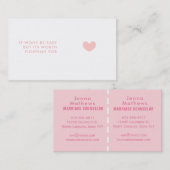 Heiratstherapeut-Slogans Visitenkarte (Vorne/Hinten)