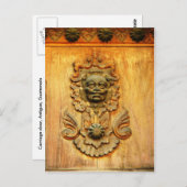 Heiratstür, Antigua, Guatemala Postkarte (Vorne/Hinten)