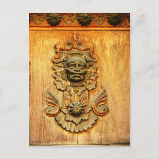 Heiratstür, Antigua, Guatemala Postkarte (Vorderseite)