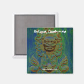Heiratstür, Antigua, Guatemala (Solarisiert) Magnet (Vorderseite/Rückseite)