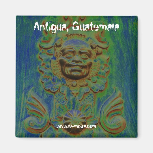 Heiratstür, Antigua, Guatemala (Solarisiert) Magnet (Vorne)