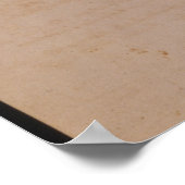 Heiratsurkunde von Wolfgang, Mozart und Weber Poster (Ecke)