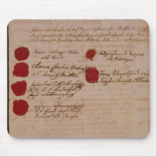 Heiratsurkunde von Wolfgang, von Mozart und von Mousepad