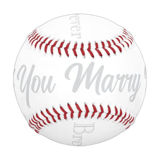 Heiratsvorschlag Baseball HAMbyWG (Vorderseite)