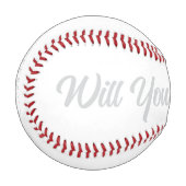 Heiratsvorschlag Baseball HAMbyWG (Vorderseite Links)