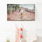 Heiratsvorschlag heiraten Foto und Weiße Schrift Banner (Insitu)