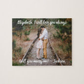 Heiratsvorschlag heiraten mich Einzigartiges Scrip Puzzle (Horizontal)