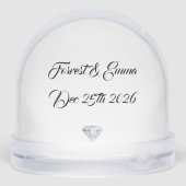 Heiratsvorschlag Schneedecke Schneekugeln (Rückseite)