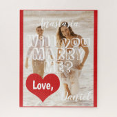 Heiratsvorschlag wird mir dein Foto heiraten Puzzle (Vertikal)