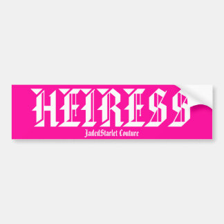 HEIRESS, JadedStarlet Couture-Autoaufkleber Autoaufkleber