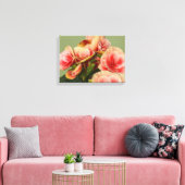Heirloom Begonias 2 Leinwanddruck (Insitu (Wohnzimmer))