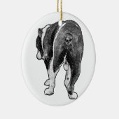 Heirloom Bulldog mit Starry Dots Keramik Ornament (Rechts)