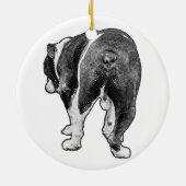 Heirloom Bulldog mit Starry Dots Keramik Ornament (Hinten)