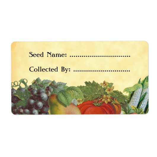 Heirloom Gardener Custom Seed Saver Labels (Vorne)
