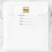 Heirloom Gardens Custom Seed Packet Labels Quadratischer Aufkleber (Tasche)