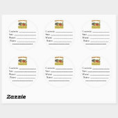 Heirloom Gardens Custom Seed Packet Labels Runder Aufkleber (Blatt)