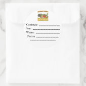 Heirloom Gardens Custom Seed Packet Labels Runder Aufkleber (Tasche)