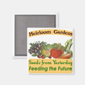 Heirloom Gardens Grünes Sprichwort Magnet (Vorderseite/Rückseite)