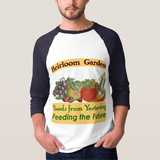 Heirloom Gardens Grünes Sprichwort T-Shirt (Vorderseite)