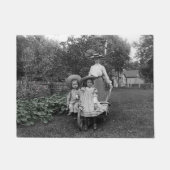 Heirloom Gartengarten Mutter Tochter 1890 Fußmatte (Vorderseite)