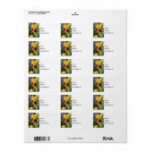 Heirloom Iris Adressaufkleber (Vorne)