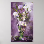 Heirloom Iris in Iris Vase Art Poster/Print Poster (Vorne)