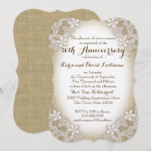 Heirloom Land 50. Hochzeitstag Einladung (Vorne/Hinten)