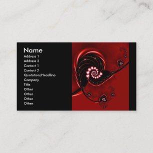 Heirloom Niedliches Abstraktes Naturemuster Visitenkarte