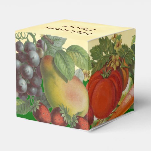 Heirloom Pflanze Gemüsepflanze Box Geschenkschachtel (Rückseite)