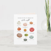 Heirloom Pumpkins Fall Karte (Vorderseite)