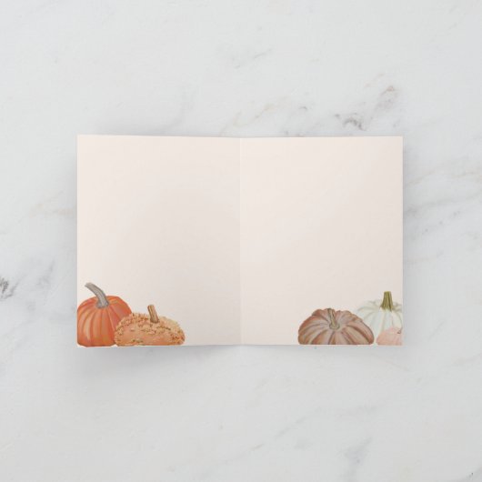 Heirloom Pumpkins Fall Karte (Innenseite)