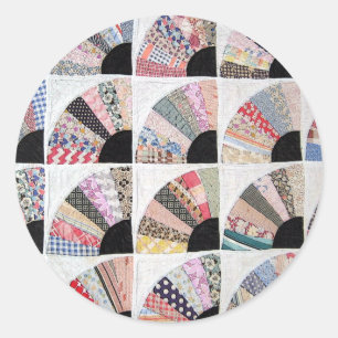 Heirloom Quilt Sticker! Runder Aufkleber