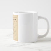 Heirloom-Rezept-Karte Benutzerdefiniert gescannt H Jumbo-Tasse (Rechts)
