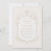 Heirloom Rococo Bridal Shower Invitation Einladung (Vorderseite)