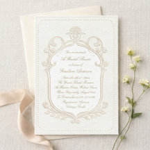 Heirloom Rococo Bridal Shower Invitation