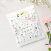 Heirloom Rose Bow and Stork Baby Shower  Geschenktütchen (Versiegelt)