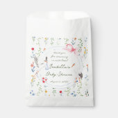 Heirloom Rose Bow and Stork Baby Shower  Geschenktütchen (Vorderseite)
