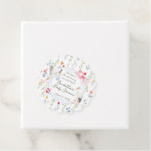 Heirloom Rose Bow and Stork Baby Shower Thank You Geschenkanhänger (Beispiel)