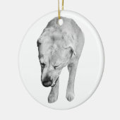 Heirloom Shading, Labrador Keepake Keramik Ornament (Links)