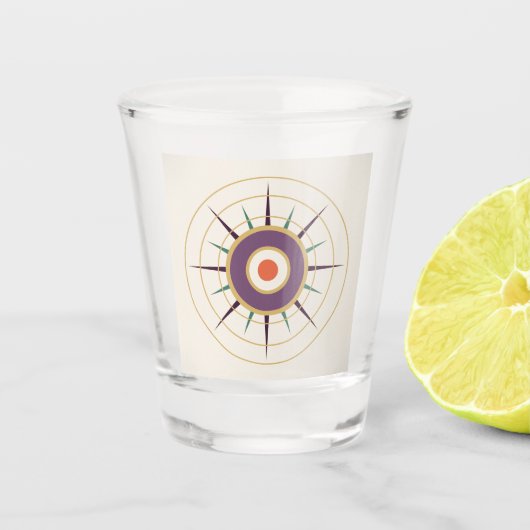 Heirloom Spark Vintage Schmuckstern Schnapsglas (Vorderseite)